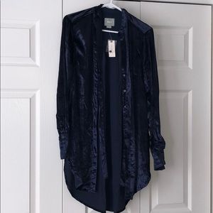 Anthropologie velvet top